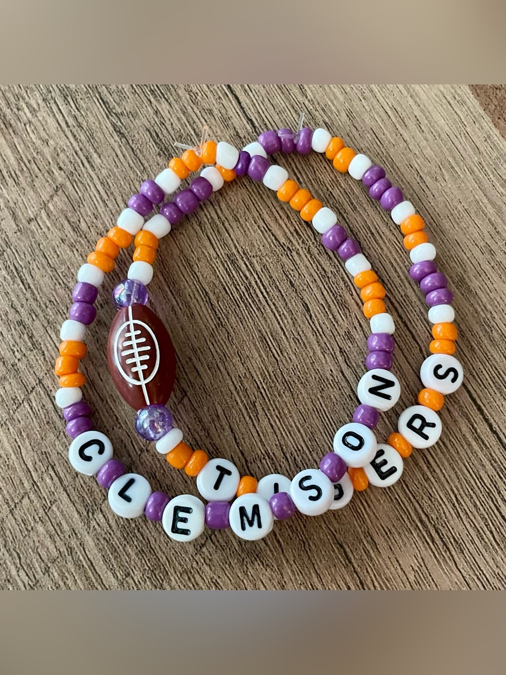 Clemson Tigers Football Bracelets